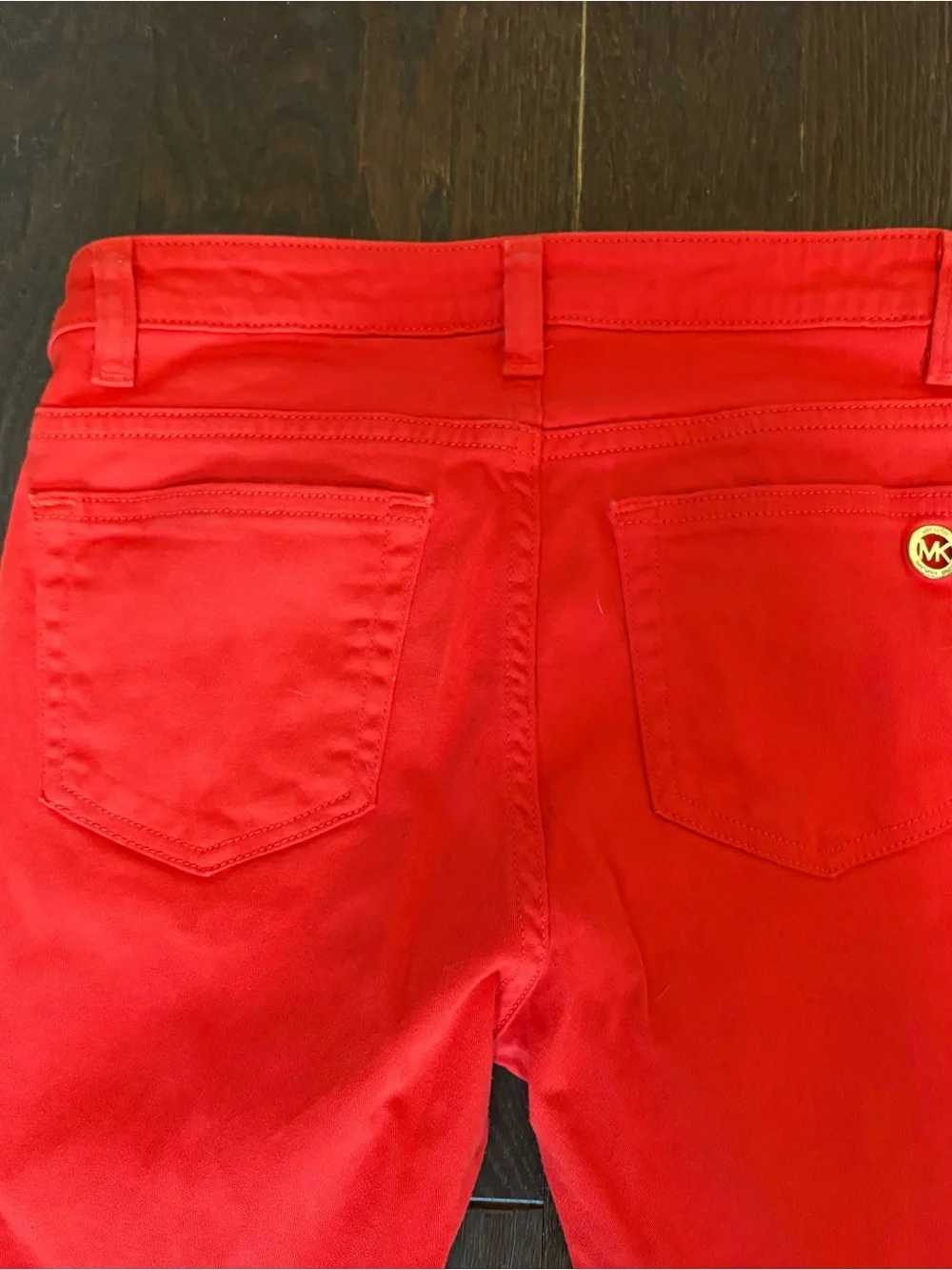 Michael Kors Bright Red Slim Jeans